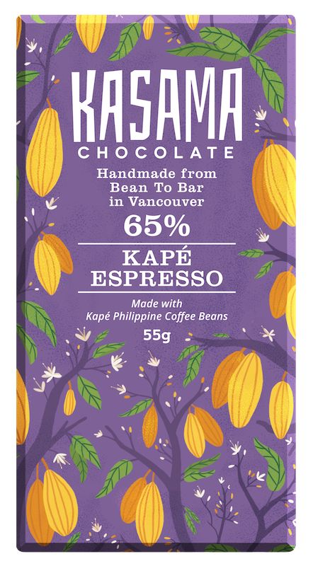Kasama Philippines 65% Dark Chocolate with espresso - Chocolate Collective Canada