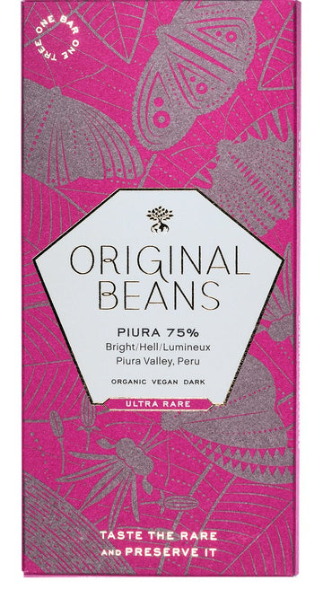 Original Beans Piura Porcelana 75% Dark Chocolate (Organic) - Chocolate Collective Canada