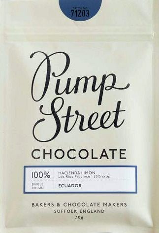 Pump Street Hacienda Limon Ecuador 100% Dark Chocolate - Chocolate Collective Canada