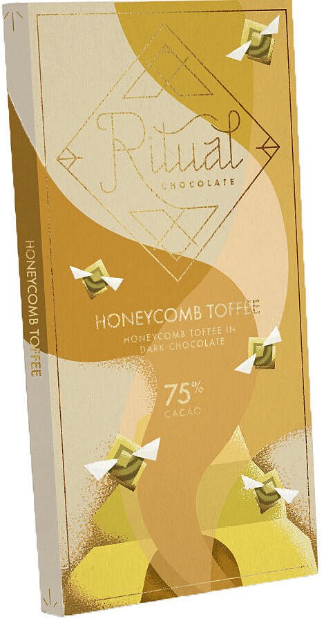 Ritual Belize 75% Dark Chocolate with honeycomb & toffee (Organic) - Chocolate Collective Canada