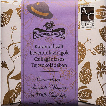 Rozsavolgyi 40% Milk Chocolate with caramelized lavender & star anise - Chocolate Collective Canada