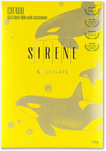 Sirene Guatemala 65% Milk Chocolate with cardamom & cocoa nibs - Chocolate Collective Canada