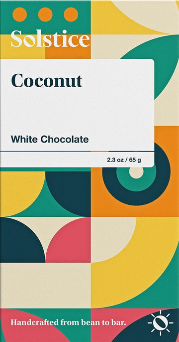 Solstice White Chocolate with coconut - Chocolate Collective Canada