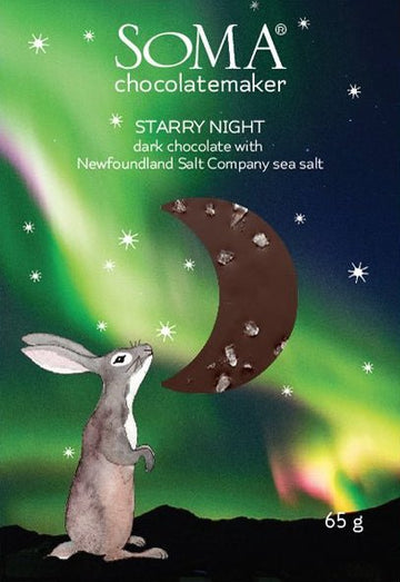 Soma Starry Night Dark Chocolate with sea salt - Chocolate Collective Canada